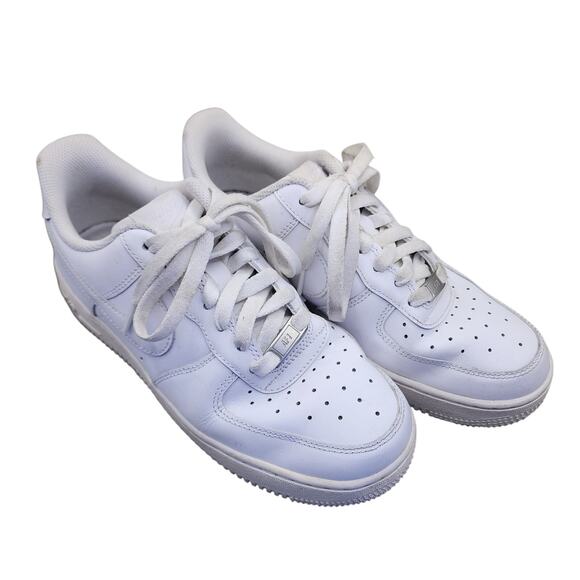 Nike air force one womens size 8.5 shoes white leather comfort sneakers 2021 - Picture 1 of 8